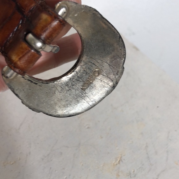 Vintage Arden Leather Co. Italian Croco Calfskin Belt - Picture 8 of 11